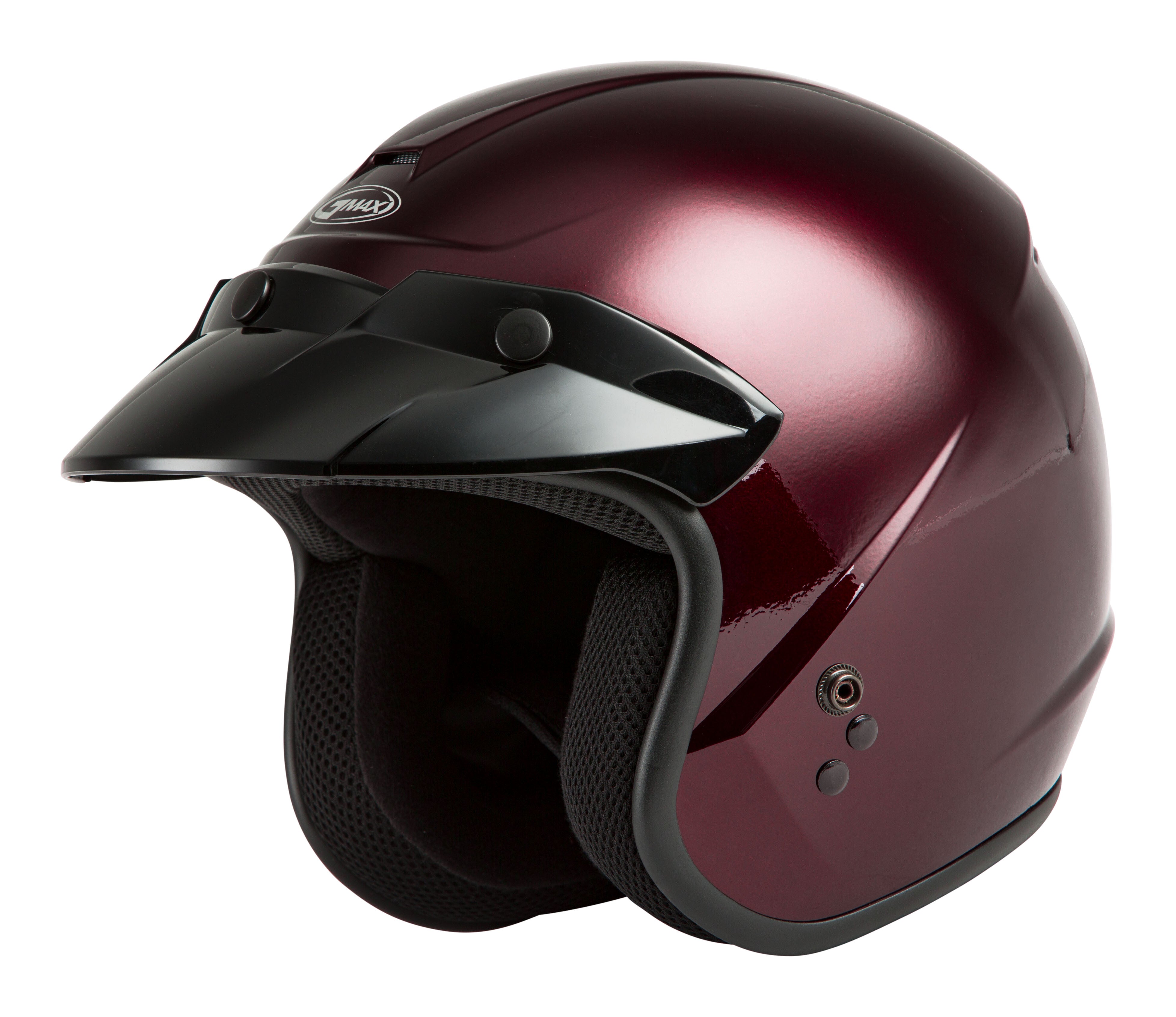 Gmax Of-2 Open-Face Helmet Wine Red Lg