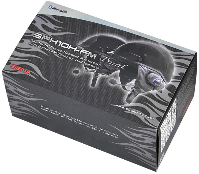 Sena Sph10H-Fm W/Built-In Fm Tuner For Half Helmets Dual Pack