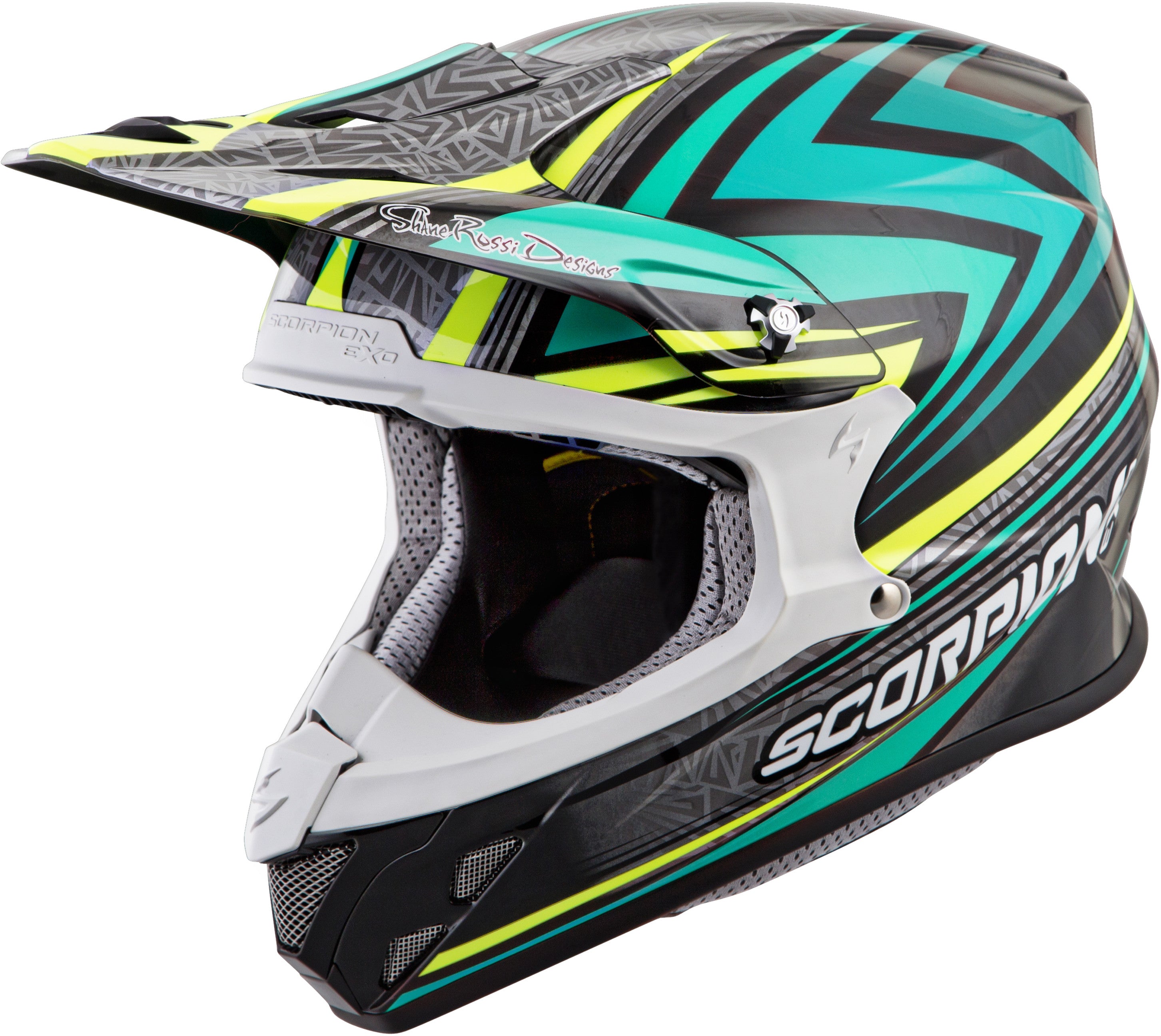 Scorpion Vx-R70 Barstow Helmet Teal Md